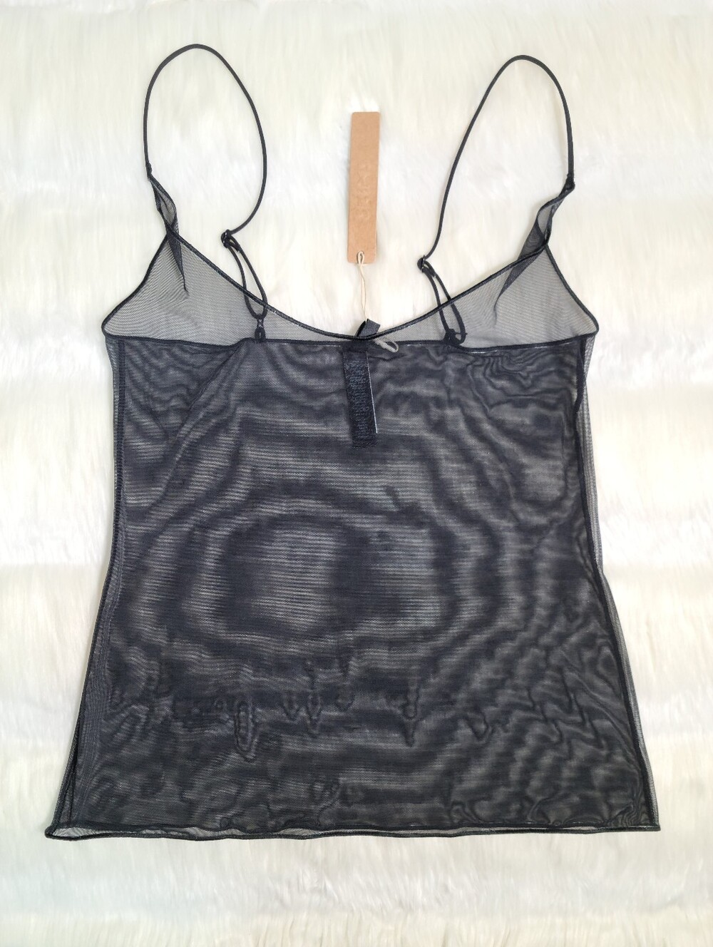 SKIMS Ultra Fine Mesh Cami Black Obsidian Women Small NEW